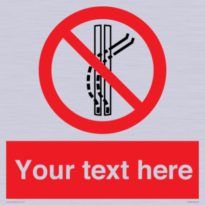 Custom prohibition Do not leave the tow track